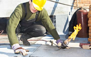 Boughrood Brest flat roof construction
